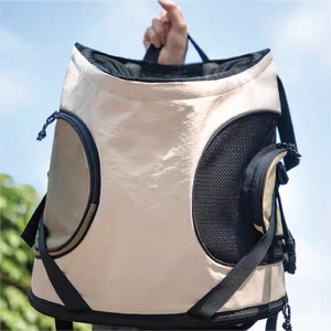 Pawsitivity's Front Chest Pet Carrier: Luxury Support Pet Backpack, features double shoulder straps, a waist strap for stability, and an X-shaped cross for unbeatable support. The ergonomic design ensures a joyful outing for both you and your pet.