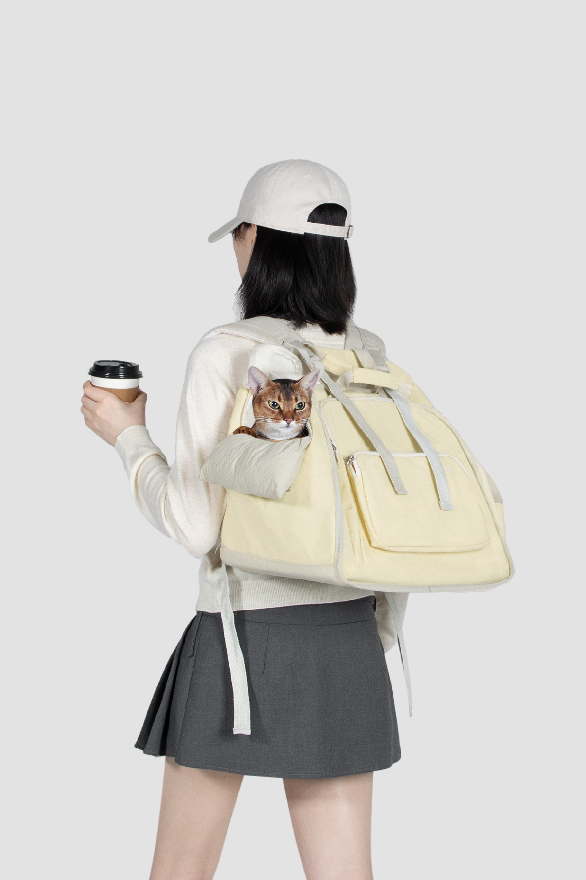 Shop Pawsitivity's Winter Pet Carrier, this pet carrier can be carried by hand or worn as a backpack. The luggage strap on the back makes it a breeze to attach to your suitcase for seamless travel. Made from waterproof nylon fabric to keep your pet dry and comfortable, even on rainy days. Pet Carriers Now On Sale, Order Yours Today!