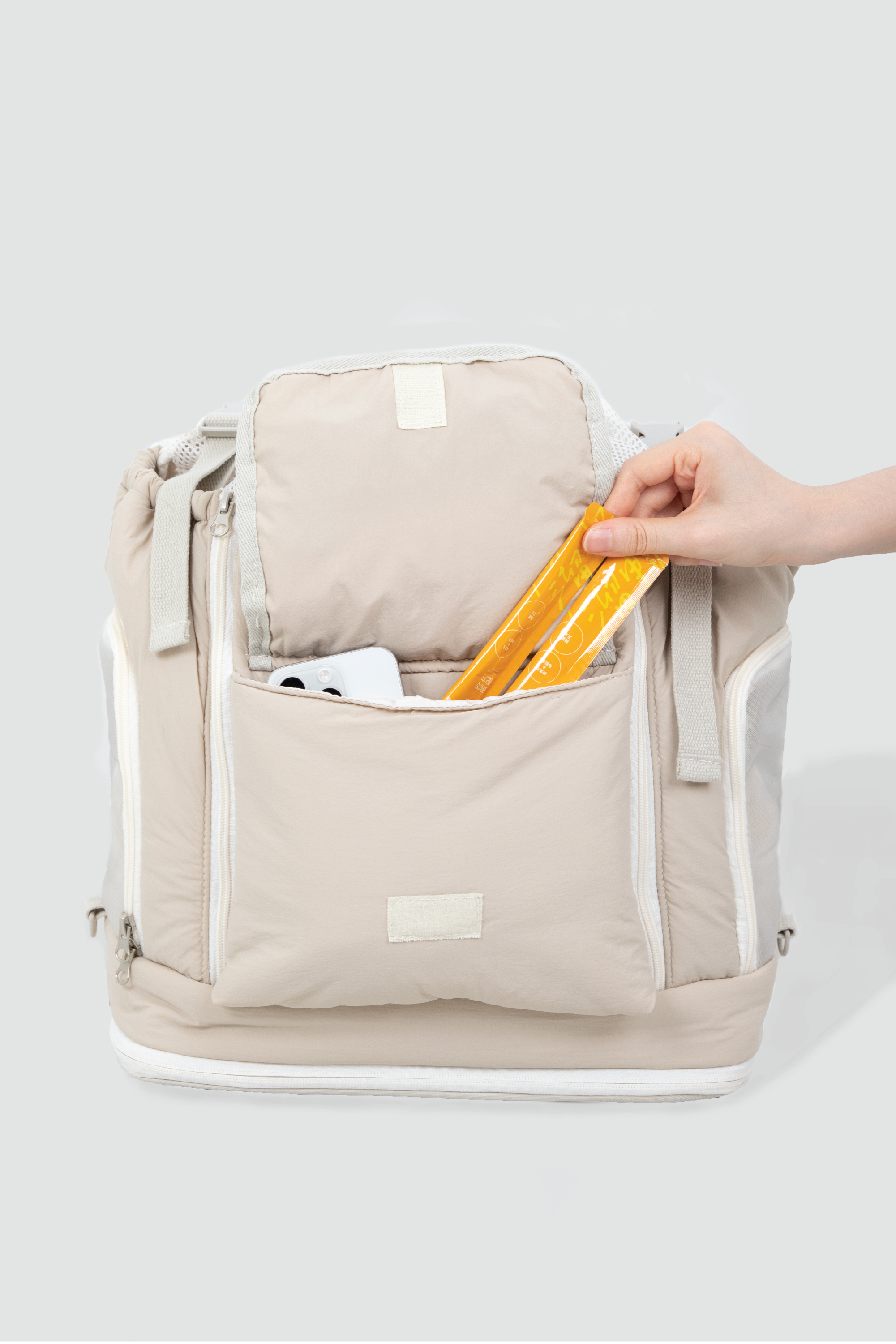 Shop Pawsitivity's Winter Pet Carrier, this backpack pet carrier is packed with practical features, including a spacious front pocket, the roll-up mesh side openings. Plus, the built-in safety leash and waterproof nylon material provide peace of mind, keeping your pet secure and dry wherever you go. Shop the Pet Carrier ON SALE!