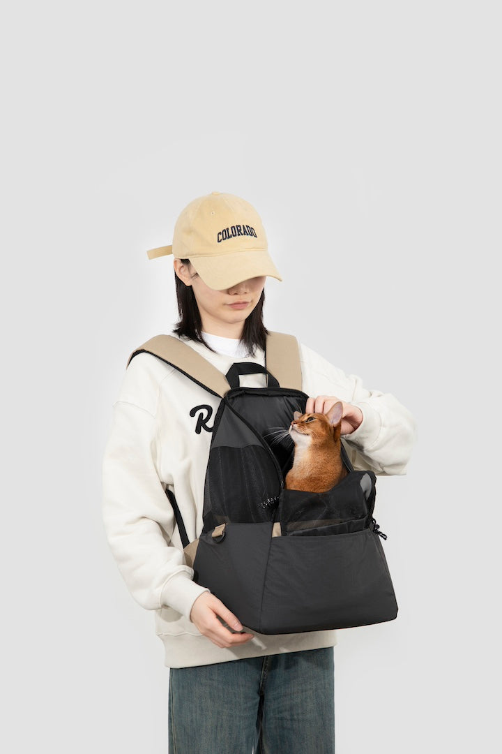 Shop Pawstivity's Pet Travel Backpack: light-weight cat and dog carrier with great support! Designed with dual shoulder straps and anti-escape zippers; Fully open options for better interactions and ventilation. Order Yours Today!