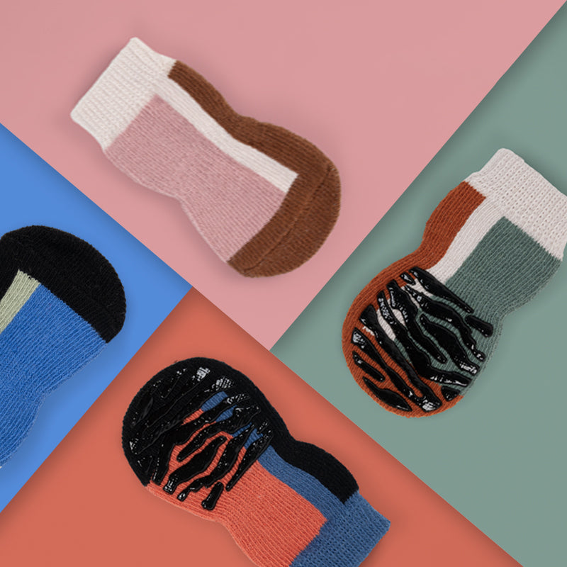 Artistic Dog Socks, Anti-Slip Paw Protector