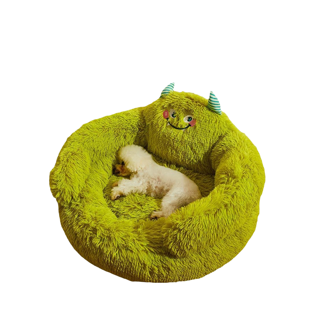 Pawsitivity Soft and Fuzzy Pet Bed for Stylish Comfort: Elevate your home decor with vibrant colors and cute designs. This pet bed not only pampers your pet but also adds a stylish touch to your living space