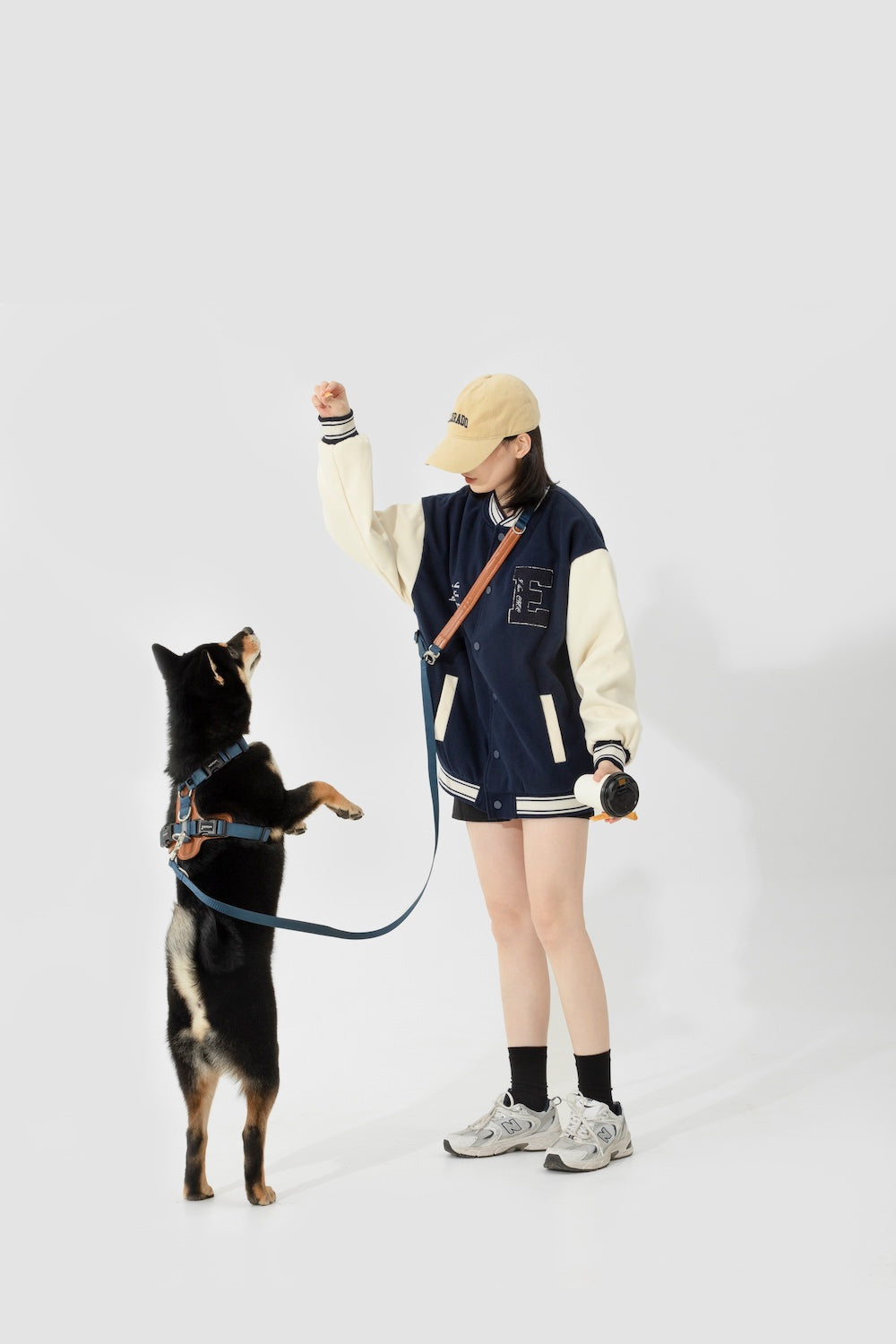 Pawsitivity's Dog Harness - Premium Nylon, Elegant Leather Accents, Great Comfort. Featuring an H-shape design, which provides a larger chest space, making it suitable for certain working breeds and larger-sized dogs, this design typically allows dogs to move their shoulders and front legs more freely, providing a more comfortable wearing experience. Shop Now!