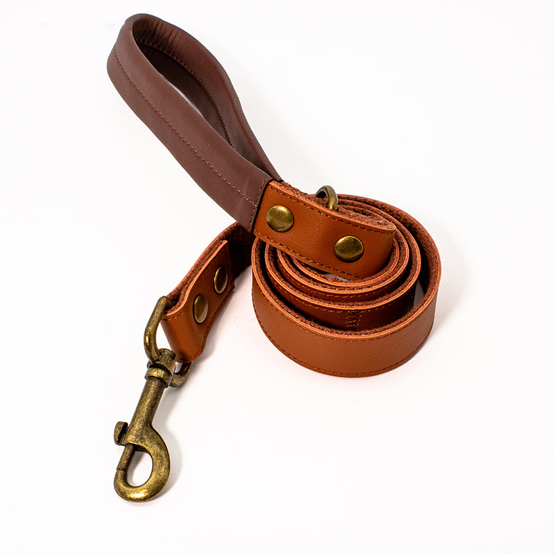 Enhance your outdoor adventures with the Pawsitivity Leather Dog Leash. Crafted from durable top-grain leather, perfect for hiking and jogging. Shop now and walk in style!