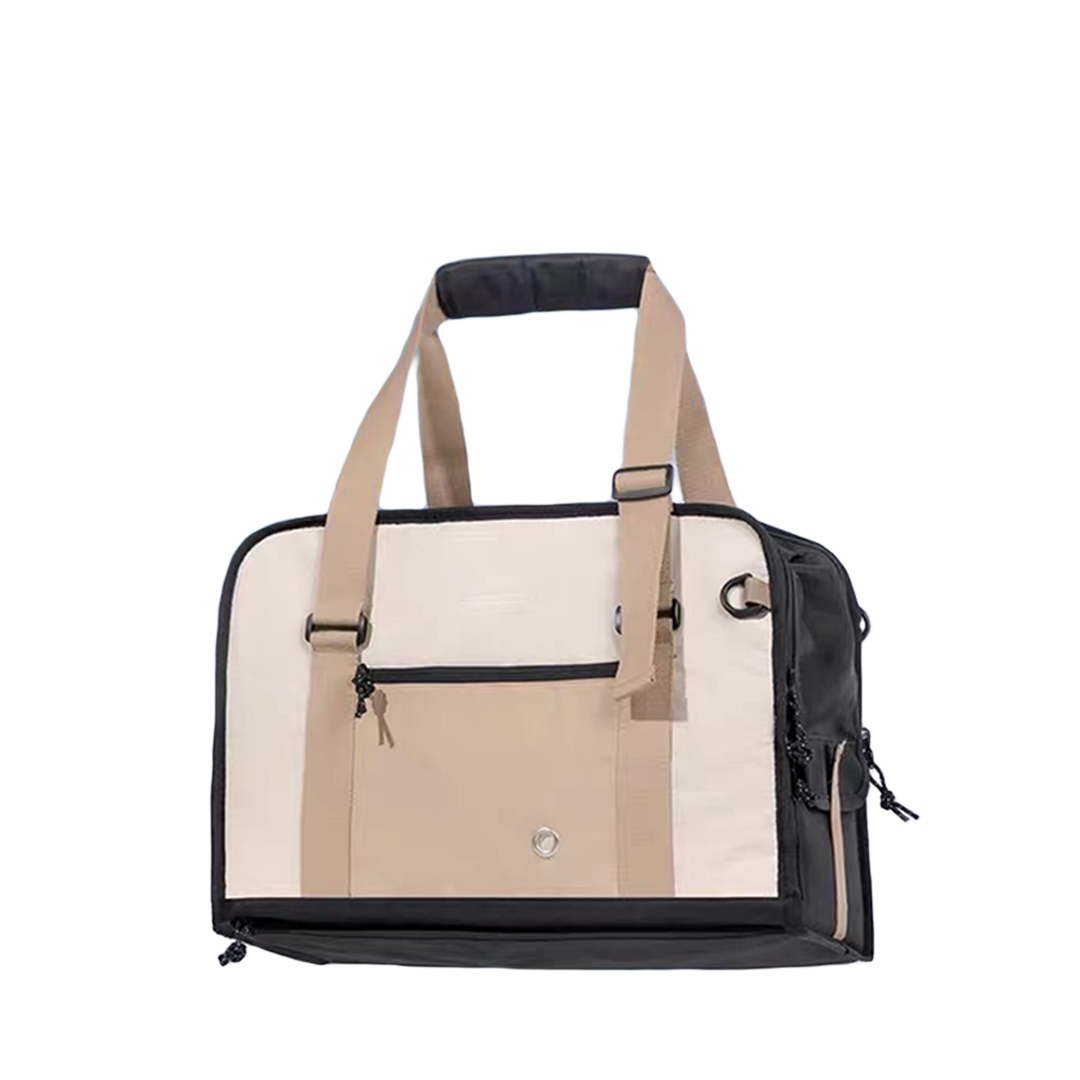 Pawsitivity's Pet Carrier: Airline-compliant travel bag for dogs and cats. Indulge your pet in comfort and convenience. The spacious opening ensures easy entry and exit. The bottom is supported with a removable fiber board for excellent support; Crafted from waterproof, scratch-resistant and premium-grade nylon. Shop Now!