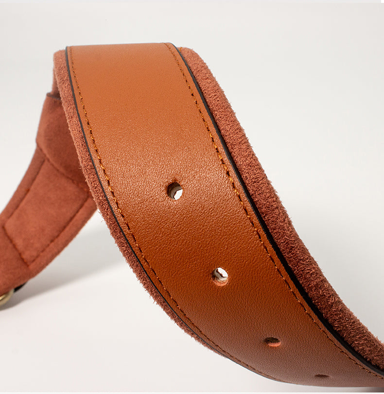 Elevate your pet's style and comfort with Pawsitivity's Leather Dog Collar. Crafted from top-grain leather for superior durability, it's perfect for outdoor adventures. Design with an air-tag pocket to put your pet's tracking device for your pets safety. Shop now for quality you can trust!