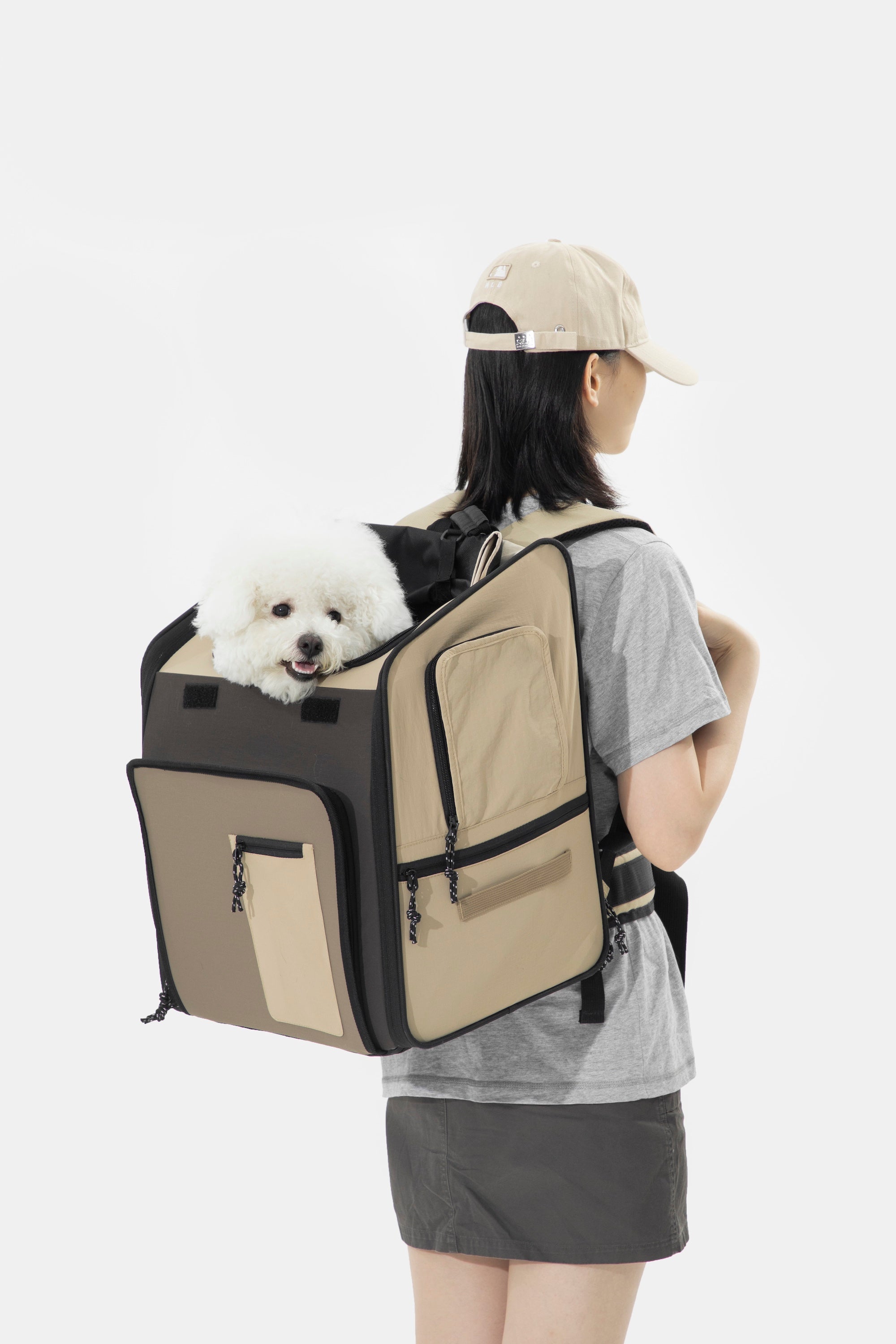 Expandable Pet Carrier, Spacious Dog & Cat Backpack
