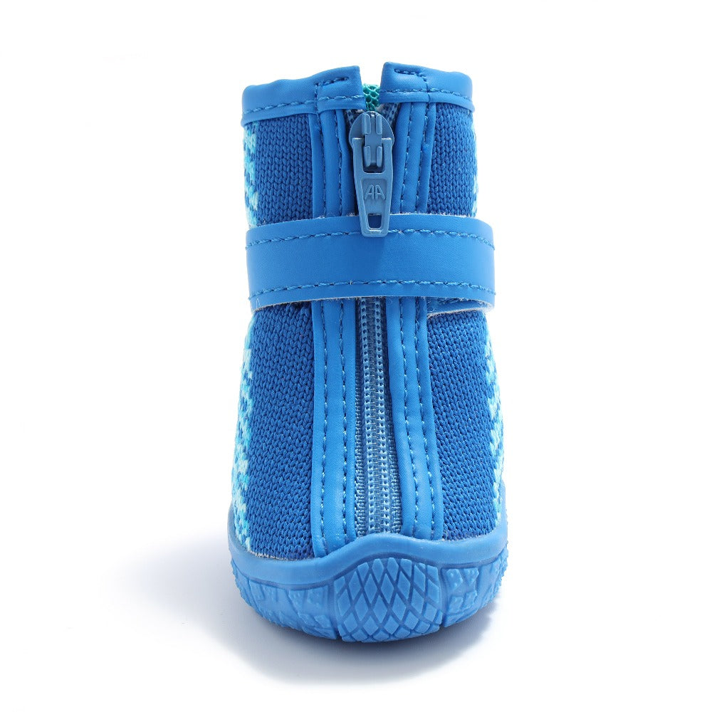 Explore superior comfort and style with Pawsitivity's Small Dog Hiking Boots-in sky blue. Crafted with breathable, tightly woven mesh material. Ideal for backpacking, hiking, mountain biking, and trail running.Enjoy every outdoor adventure with your best furry friends. Order yours today!