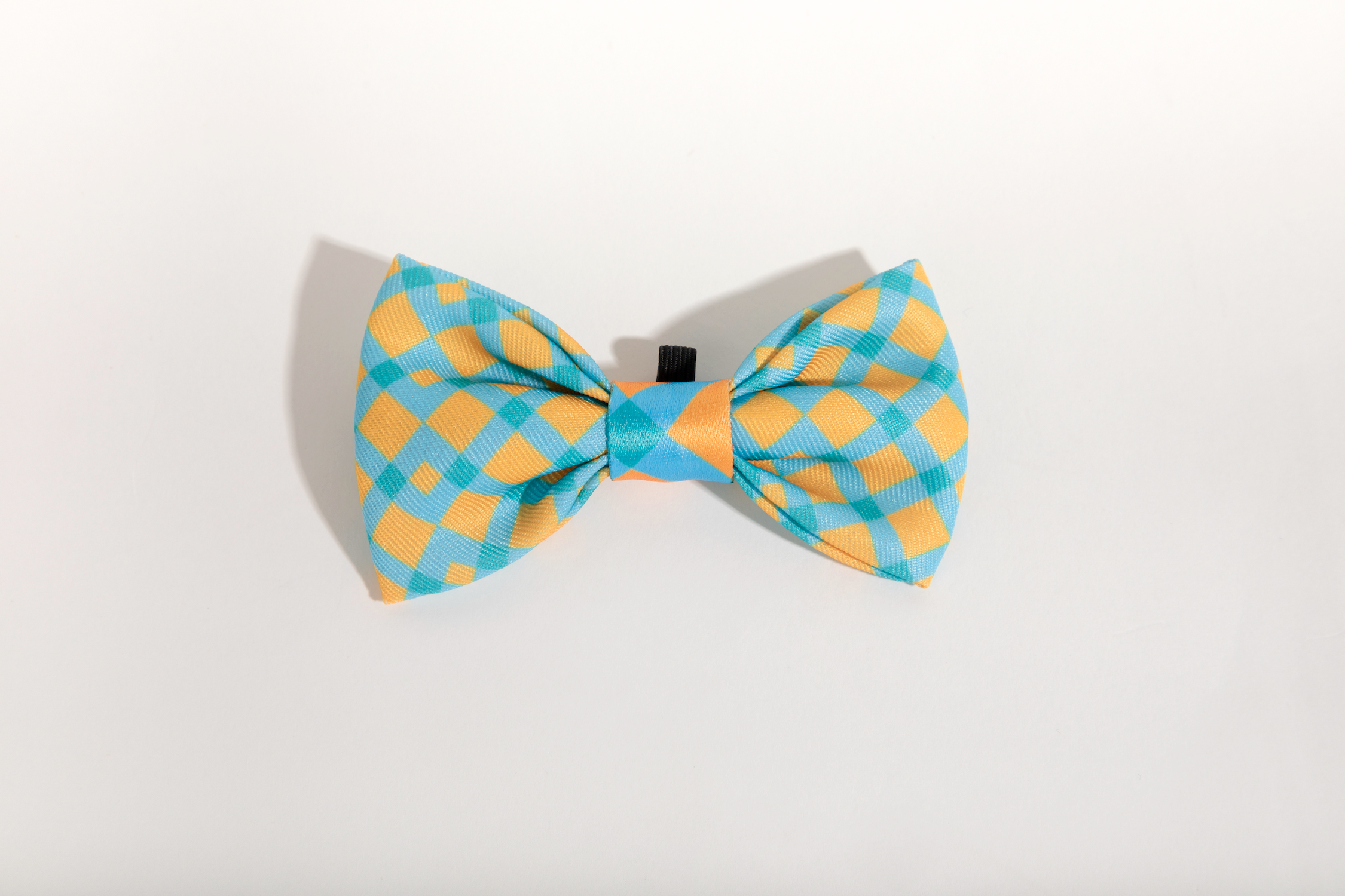 Shop Pawsitivity's Accessory Bowtie for Dogs and Cats - Baby Blue and Pink Check Pattern, Elastic Band Ensures Secure Fit, Adds a Touch of Elegance to Your Pet's Look. Shop Now!