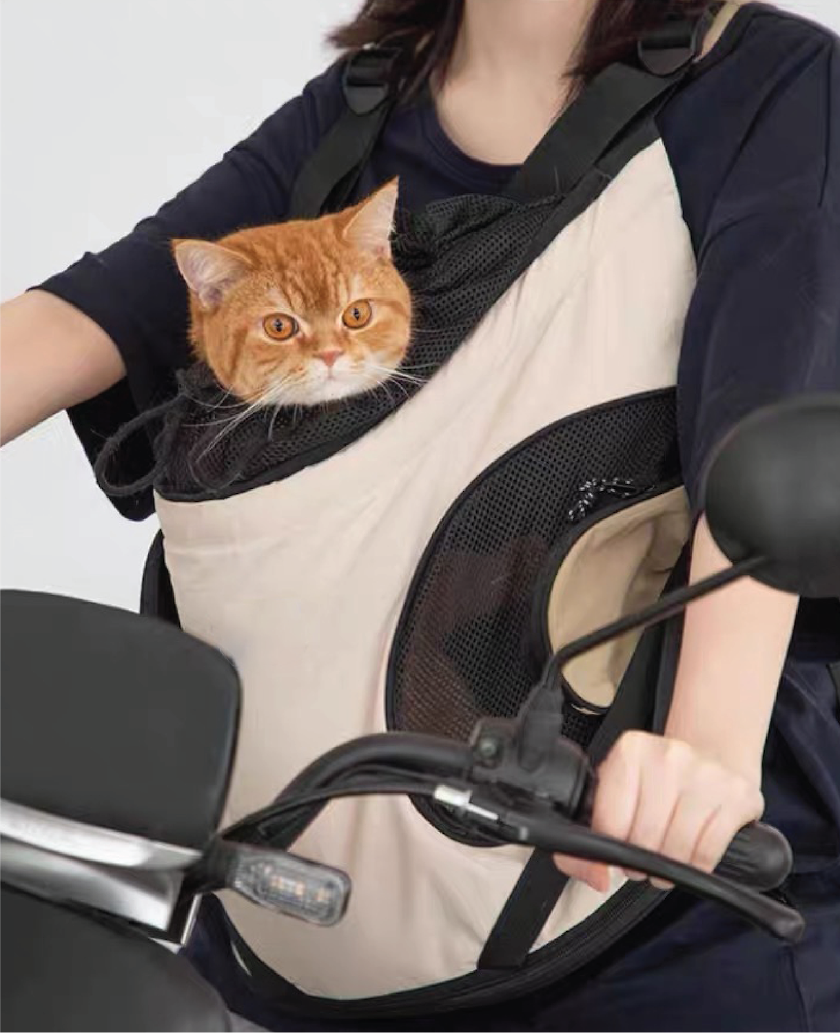 Pawsitivity's Front Chest Pet Carrier: Luxury Support Pet Backpack, crafted with waterproof Oxford fabric, reinforced with a composite fiber board, and lined with high-density pearl cotton, our bag merges style with durability. The lightweight design and breathable mesh guarantee your pet travels in luxury. Shop Now!