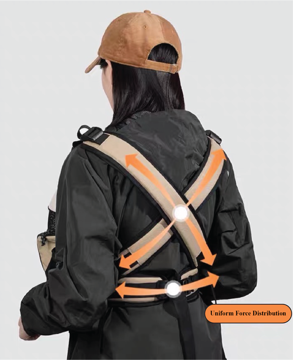 Pawsitivity's Front Chest Pet Carrier: Luxury Support Pet Backpack, features double shoulder straps, a waist strap for stability, and an X-shaped cross for unbeatable support. The ergonomic design ensures a joyful outing for both you and your pet. Order Yours Today!