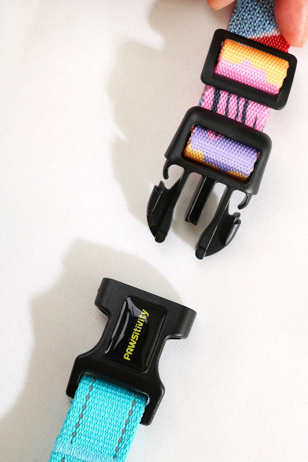 Pawsitivity's Adjustable Half Slip Dog Collar in Sunrise Adventure - Ensures Safety and Comfort Pet Walk with Half Slip Design, Heavy-Duty Quick Snap Buckle, Adjustable Length, and Reflective Line for Night Safety Walks. Shop Now!