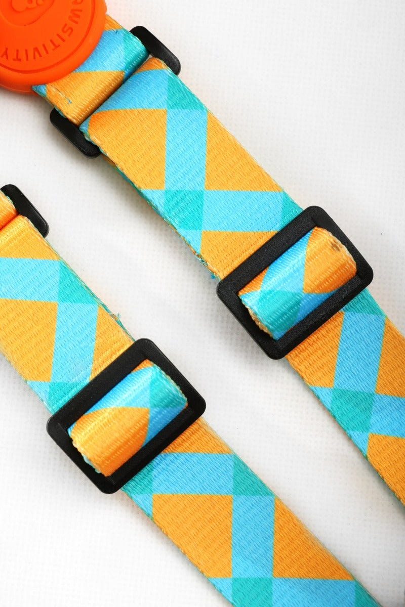 Pawsitivity's X-Shape Dog Harness with Dual Buckle Design - Evenly Distributes Force, Reduces Chest Pressure, and Provides Easy Dressing with Adjustable Length.