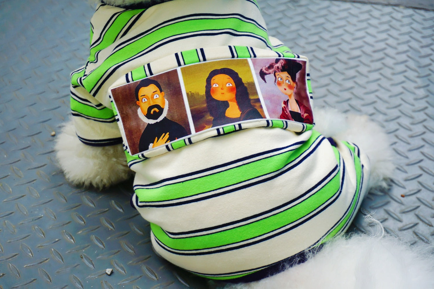 Elevate your pet's wardrobe with Pawsitivity's Dog Stripe Shirt. Inspired by the greatest art pieces, featuring a unique and playful design that makes your dog and cat the star of the universe! Handcrafted for premium quality, get this high-end dog apparel and discover the joy of dressing your furry friends in style!