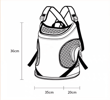 Pawsitivity's Front Chest Pet Carrier: Luxury Support Pet Backpack, crafted with waterproof Oxford fabric, reinforced with a composite fiber board, and lined with high-density pearl cotton, our bag merges style with durability. The lightweight design and breathable mesh guarantee your pet travels in luxury.