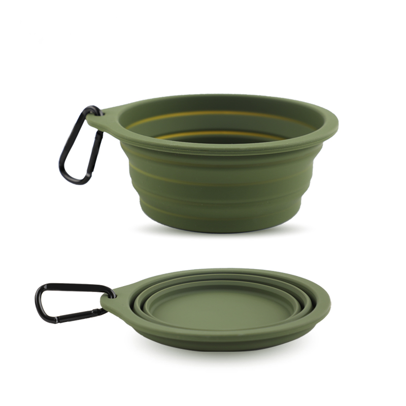 Pawsitivity's Pet Supply: Clean and durable pet water bowl, suitable for indoor and outdoor use, non-toxic silicone pet bowl.