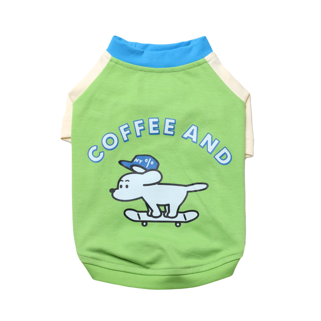 Pawsitivity's Stylish Dog and Cat T-shirt. Featuring a Scooter Dog print on the centre, give it chic look. Dress your furry friends in trendy and fashionable outfits.